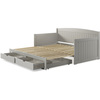 Alaterre Furniture Harmony Daybed with King Conversion, Dove Gray AJHO1180